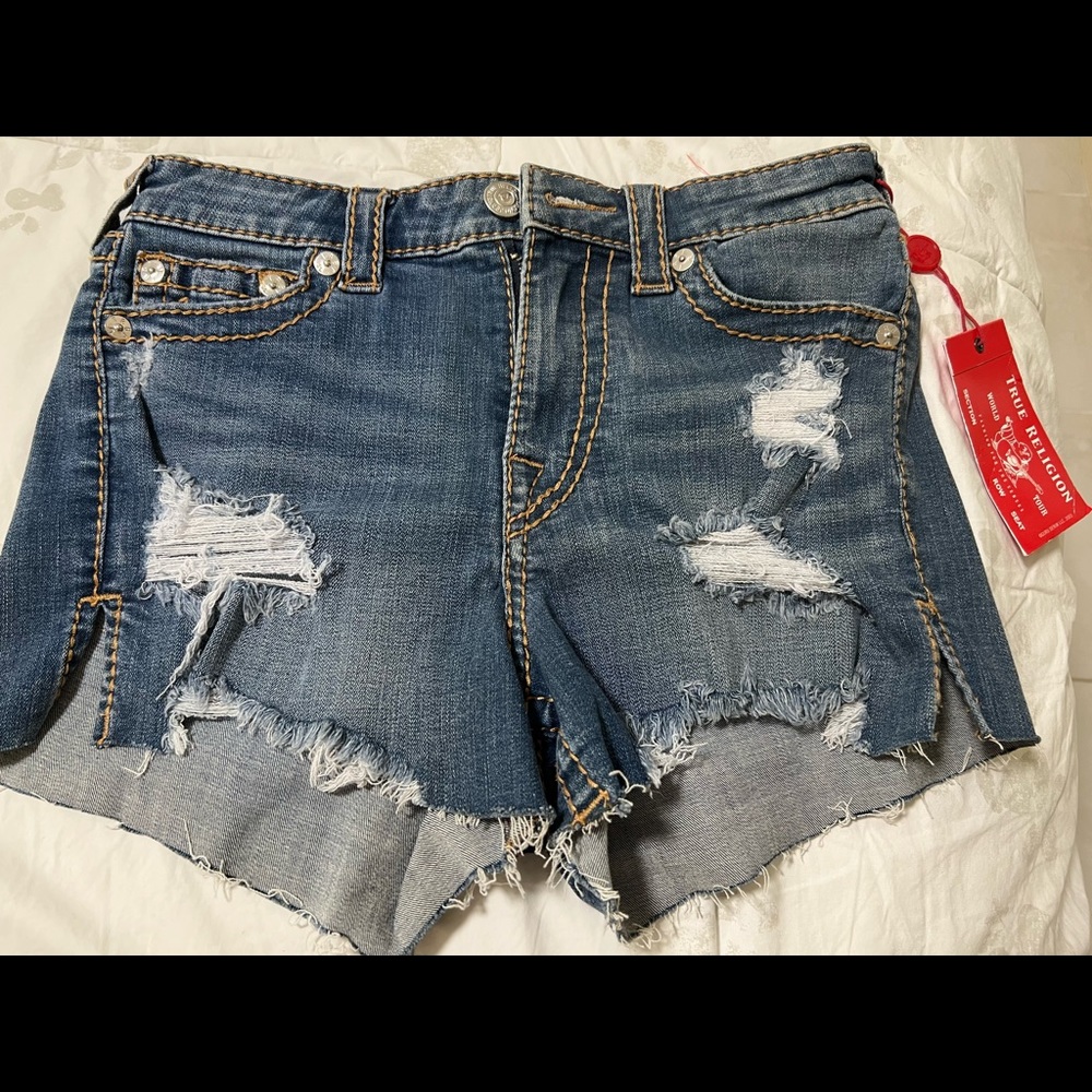 True religion short shorts Size 28